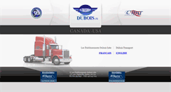 Desktop Screenshot of duboistransport.com